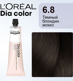 Dia color 6.8 Темный блондин краска-блеск без аммиака, 60 мл Loreal