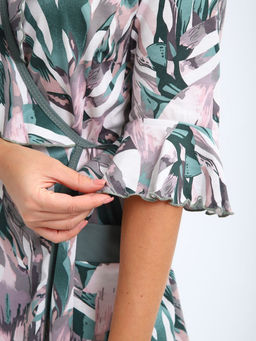 Халат женский, модель 130, трикотаж (46 размер, Джунгли)