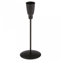 Подсвечник (канделябр) "Простой" д5,8см, h15см, на 1 свечу, металл, черный (Китай)