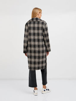 Пальто женское из шерсти в клетку - Glenfield фото 6