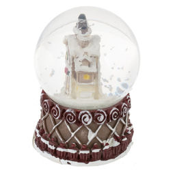 Фигурка декор в стекл шаре "Пряник", D 4.5 см, L4,5 W4,5 H7 см, 4в.