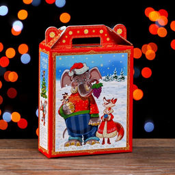 Цена за 5 шт. Подарочная коробка Квартет 16,8 х 7 х 25 см - Simaland фото 2