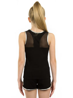 6108 Топ-майка из хлопка с перфорированной вставкой - Chersa фото 3