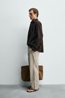 PANTAL?N RELAXED FIT ALGOD?N - LINO / Vis?n - Zara фото 4