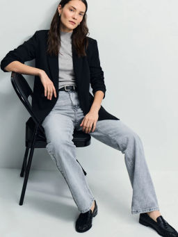 Джинсы straight с высокой посадкой / Zarina