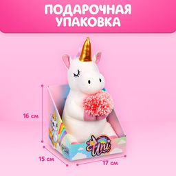Мягкая игрушка «Единорожка» с цветами