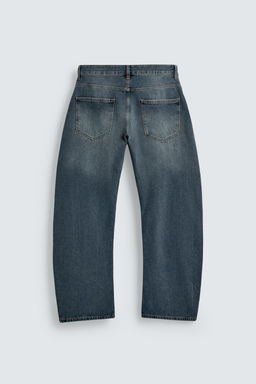 JEANS RELAXED BARREL FIT / Azul / Verde - Zara фото 8