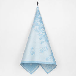 Полотенце 7С-128ЯК 50*70 "Фиалки" цв. небесный (многоцветный)