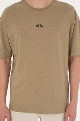 Футболка мужская U.S. Polo Assn цвета хаки хлопок  фото 6