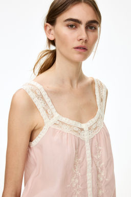 Top en mezcla de viscosa con detalles bordados - H&m фото 3