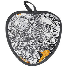 Прихватка с запахом 20х20см Жозефина, вид 2, форма Клубника, рогожка 171г/м2, хлопок 100%, наполнитель - ватин 280г/м2, на пластмассовом подвесе, Домашняя мода (Россия)  фото 3