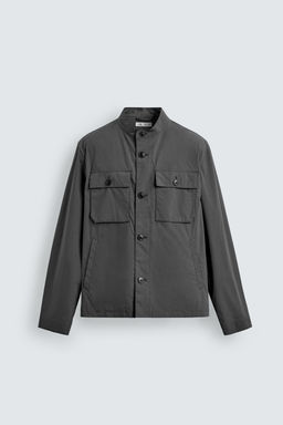 SOBRECAMISA ALGOD?N BOLSILLOS / Gris medio - Zara фото 7