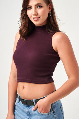 52714 топ укороченный с горлом - Натали фото 26