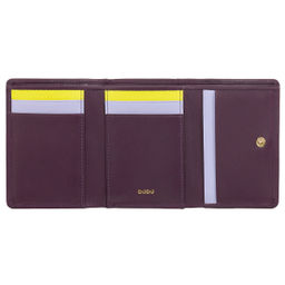 Итальянский женский кожаный кошелек DuDu серии Corsica | темно-фиолетовый - Dudubags фото 3