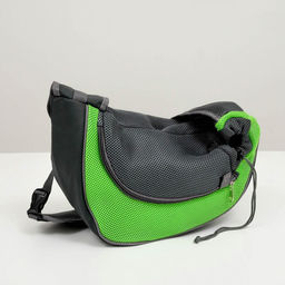 Сумка-переноска Слинг для животных, 37 х 20 см , зеленая - Пижон фото 7