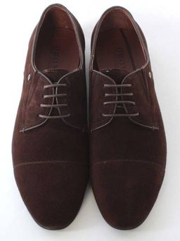1912-1B-72 BROWN Полуботинки мужские (натуральная замша) - Фабричный китай фото 9