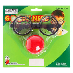 Набор-прикол Клоуна, 2 предмета: очки, нос