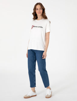 Beyaz Comfort Fit Ti__rt - Pierre cardin фото 4