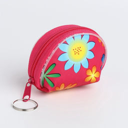 Кошелёк детский Цветочки, маленький, монетница, МИКС