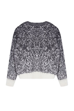 Antrasit Tasl? Yumusak Dokulu Desenli Triko Kazak TWOAW25KZ00150 - Trendyolmilla фото 7