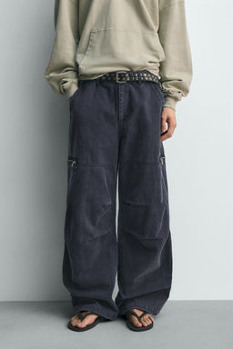 PANTAL?N CARGO PARACHUTE / Gris antracita - Zara фото 2