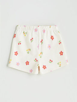 Beli Lastikli Bask?l? K?z ?ocuk ?ort