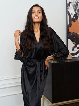 K11398 Халат ЧЕРНЫЙ