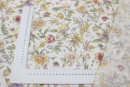 Сатин Асфея цв.белый, ш.2.35м, хлопок-100%, 110гр/м.кв - Купава фото 3