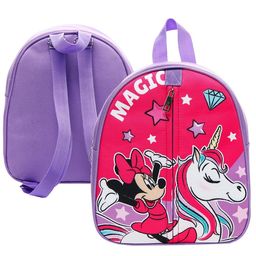 Рюкзак детский, на молнии, 23 см х 10 см х 27 см Magic, Минни и единорог