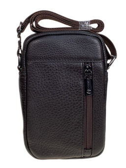 Сумка мужская из натуральной кожи, цвет коричневый - Greta фото 2