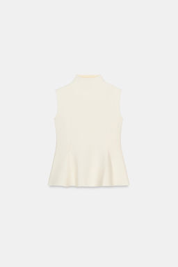 KNIT PEPLUM TOP - Zara фото 6