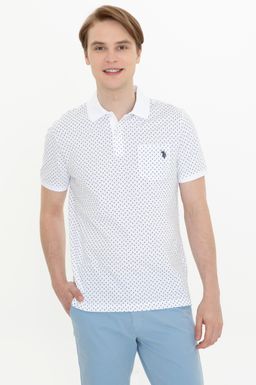 U. S. Polo Assn Мужская темно-синяя футболка с воротником-поло