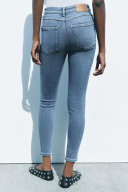 ZW COLLECTION SKINNY HIGH-WAIST JEANS - Zara фото 26