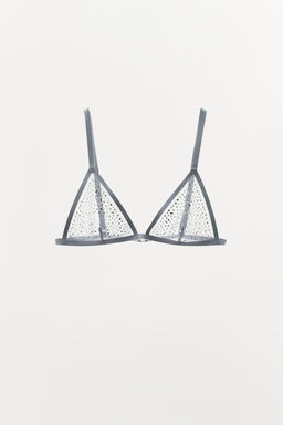 MESH BRALETTE WITH RHINESTONES - Zara фото 3
