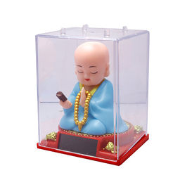 Фигурка Будда 6см на солнечной батарейке символ финансового благополучия