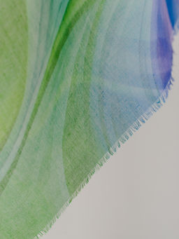 Большой мягкий очень нежный двусторонний палантин в стиле арт-деко - Tantino фото 7