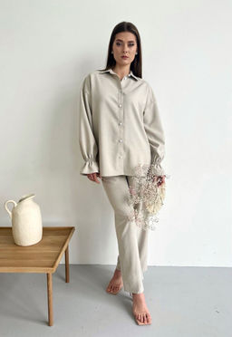 Рубашка AURA 2104-176 серый  фото 2