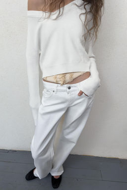 JERSEY PUNTO CUELLO PICO / Blanco - Zara фото 10