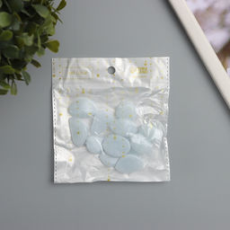 Цена за 2 шт. Декор для творчества пластик светится в темноте «Белые камешки», набор 12 шт.