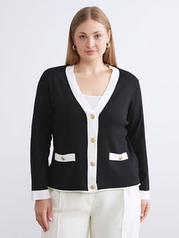 V Yaka Kad?n Triko H?rka