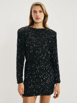 Платье мини из пайеток / Zarina