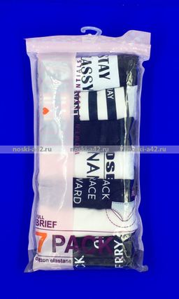 Цена за 7 шт. Трусы женские DOMINANT Турция большие размеры высокая посадка Неделька - 7 шт. арт. 57000-445 2XL (50)  фото 3