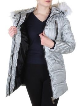 2037 GRAY Куртка зимняя облегченная женская Yixiangyuan - Fashion фото 7