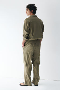 Pantal?n en mezcla de lino Easy Care Loose Fit - H&m фото 11