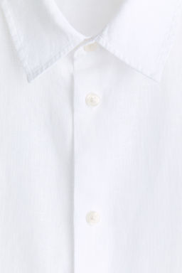 Camisa de lino Relaxed Fit - H&m фото 5