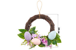 Пасхальное украшение венок 24*24*6,5 см "Нежность"
