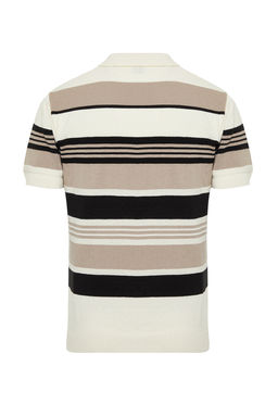 Cok Renkli Regular Fit Cizgili Triko Polo Yaka T-Shirt TMNSS24PO00003 - Trendyolmilla фото 8