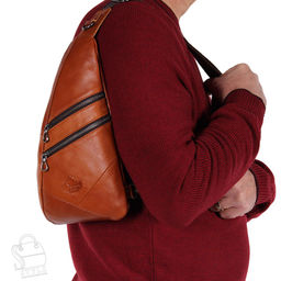 Рюкзак мужской кожаный 99012Z brown Zinimsk - S-style фото 2