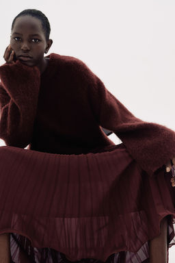 Sheer pleated skirt - H&m фото 2