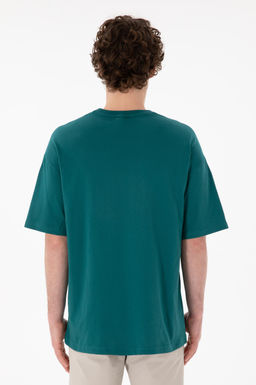 Erkek Oversize Fit Bisiklet Yaka Koyu Ye_il Ti__rt Sepette S_rpriz _ndirim - U.s. polo assn фото 6